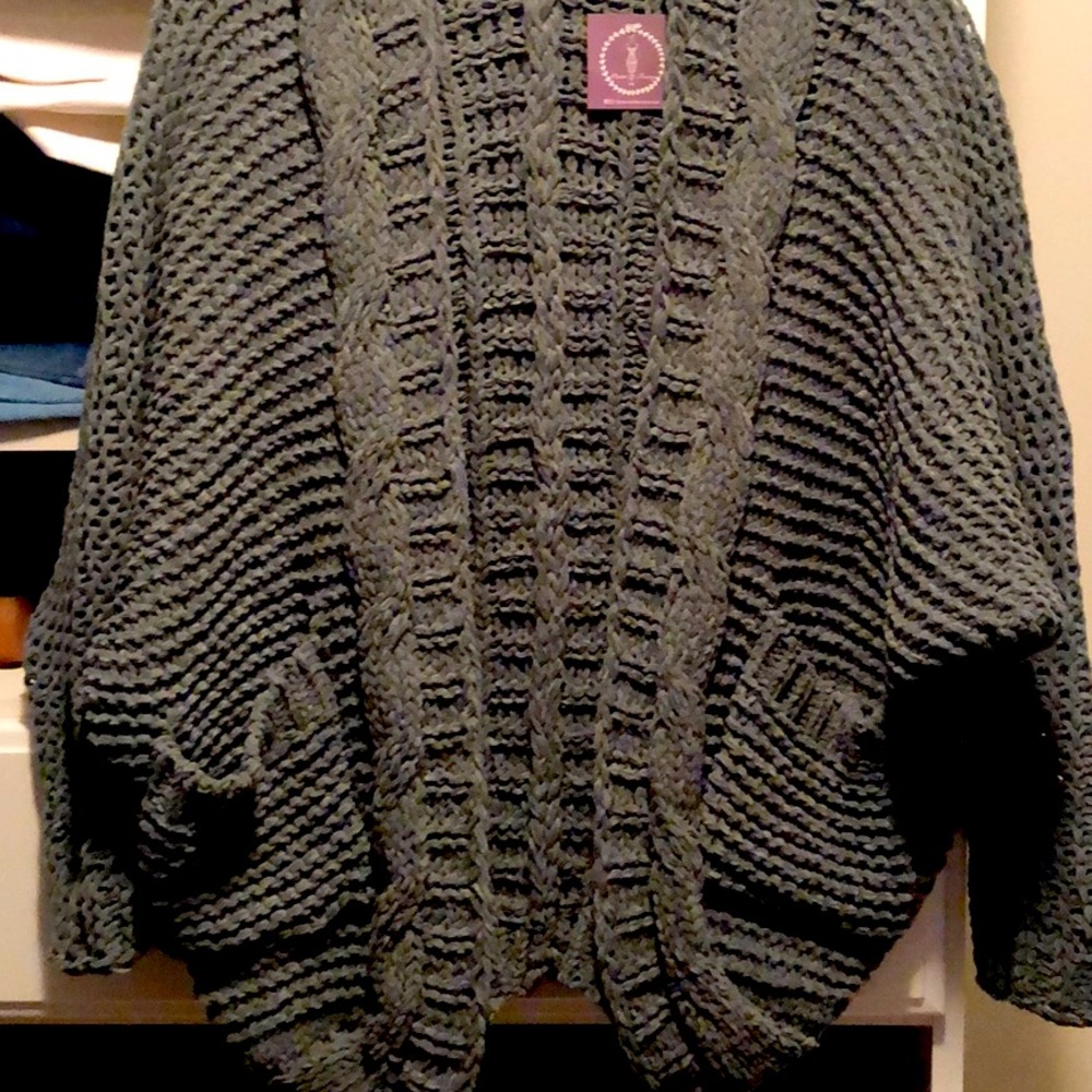 Olive Green Cocoon Sweater
